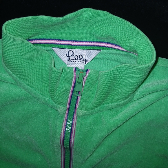 Lilly Pulitzer🎾RARE🌴Vintage Retro Zip-Up Jacket - Picture 4 of 16